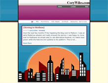 Tablet Screenshot of corywiles.com